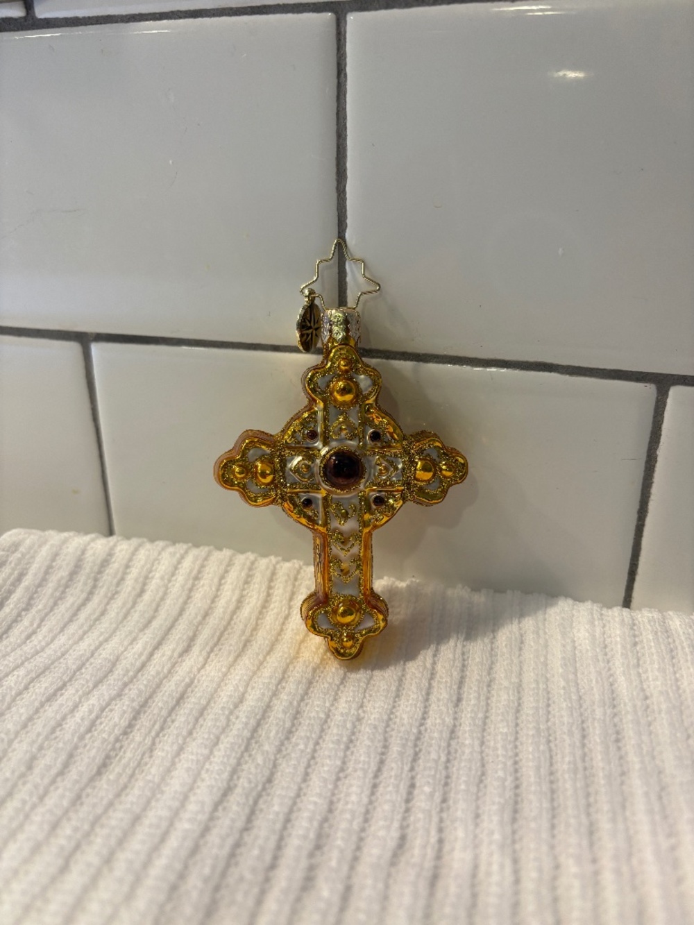 Christopher Radko A Cherished Cross ornament